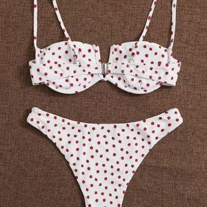 Strawberry Print bikini swimsuit